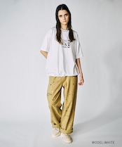 Dog & LOVERS プリントルーズTシャツ (WHITE) CQ-49012