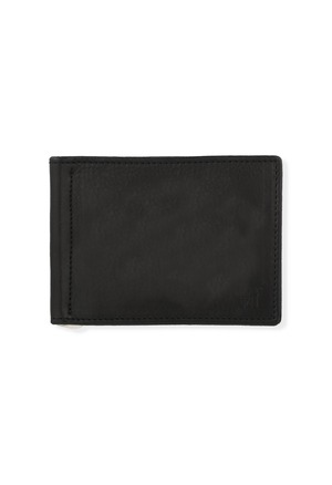 COWHIDE LEATHER WALLET BLACK