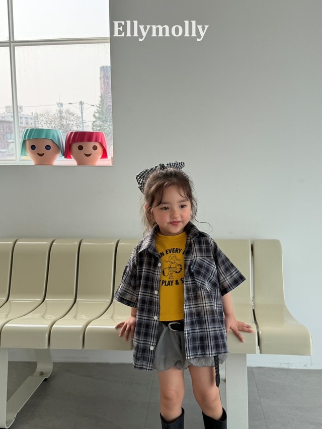 【 ellymolly / 予約 】Netty short sleeve shirt