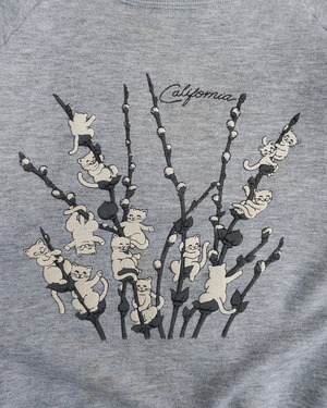 【古着】猫まみれネコヤナギスウェット