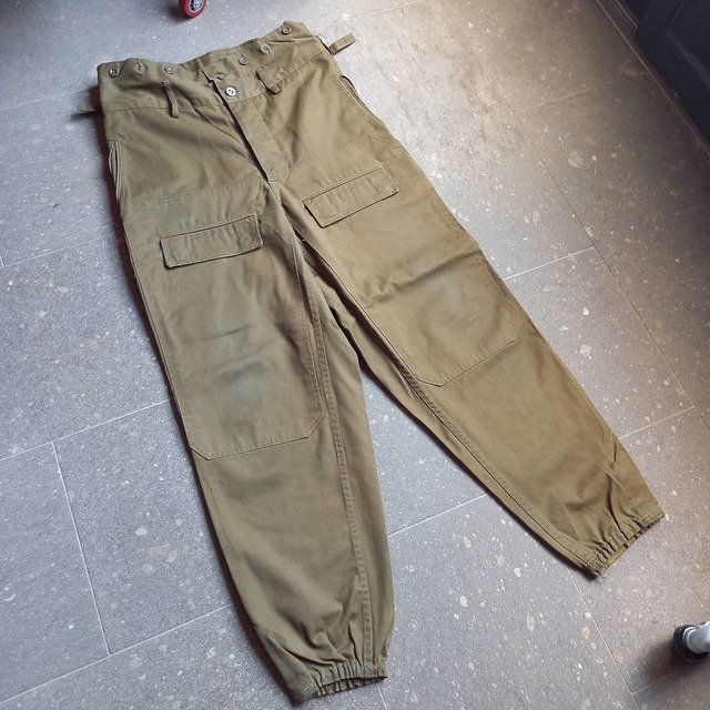 チェコ軍 M-85 ダブルニーカーゴパンツ w32inc~ used [105005]
