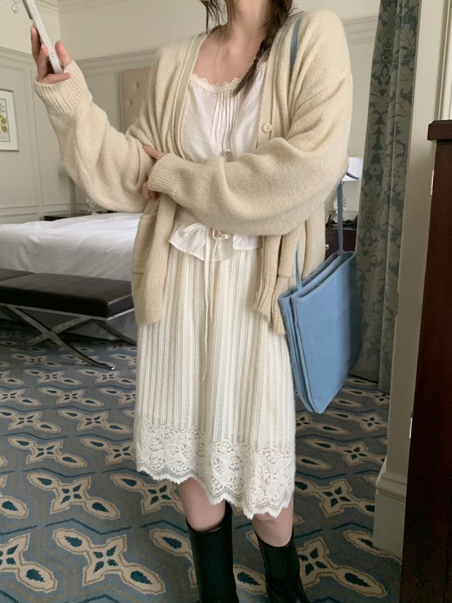 (即納) mellounge / Camille lace bustier 2color