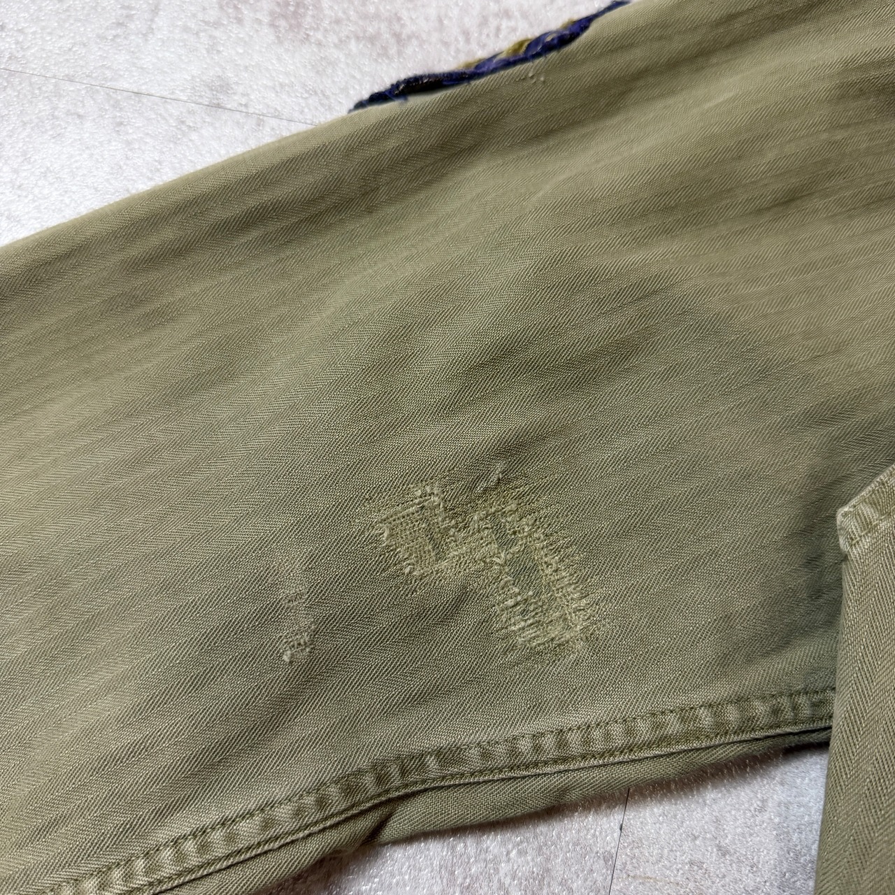 40's M-43 HBT Shirt Jacket US-ARMY 40年代 アメリカ軍 ヘリンボーン シャツ ジャケット ミリタリー ヴィンテージ ビンテージ  TT2026-0035 - 13