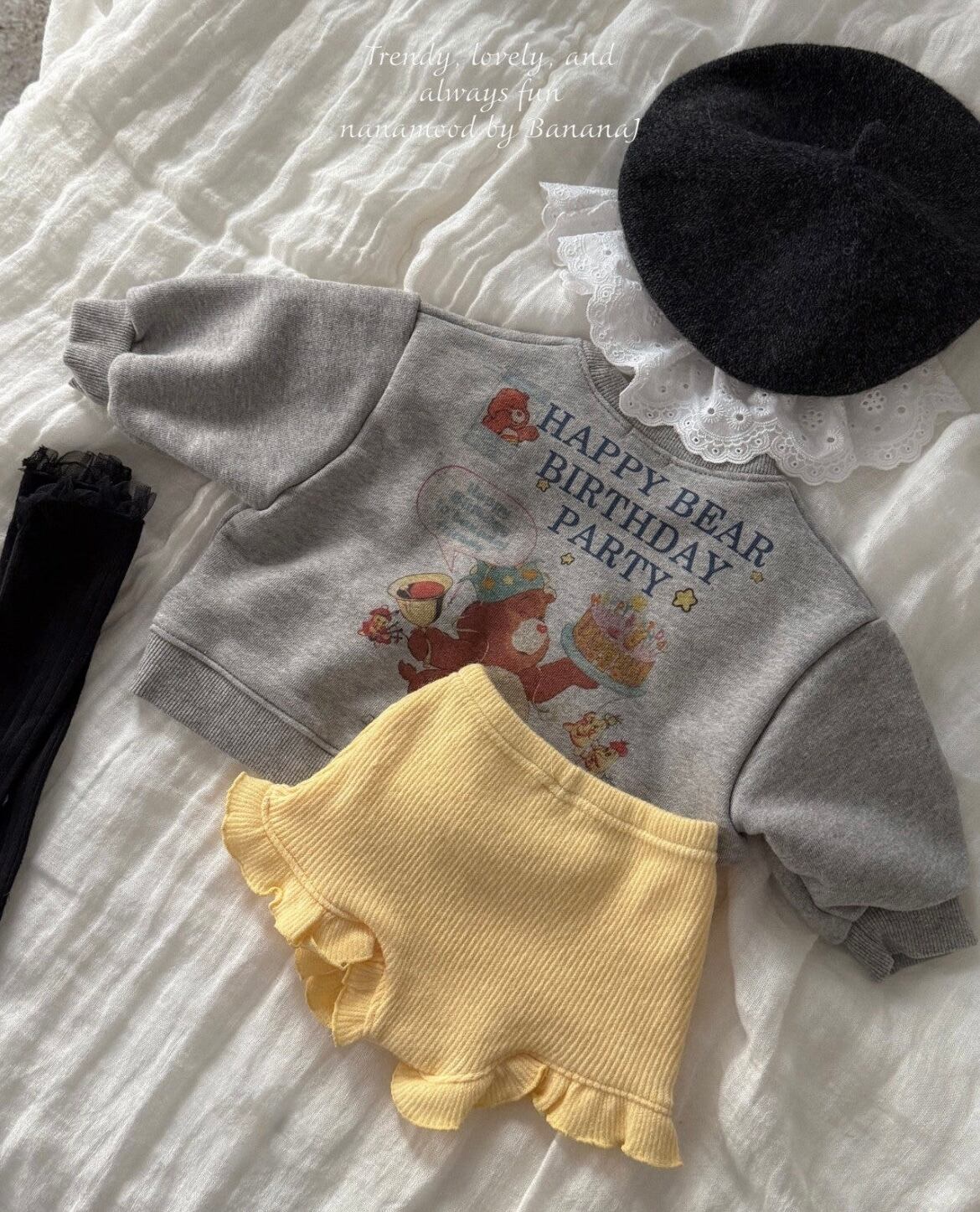 【即納】BANANA.J  パンツ　ニットフリル　ベビー　baby　女の子 男の子