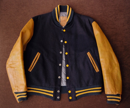 80s GOLDEN BEAR VARSITY JACKET M