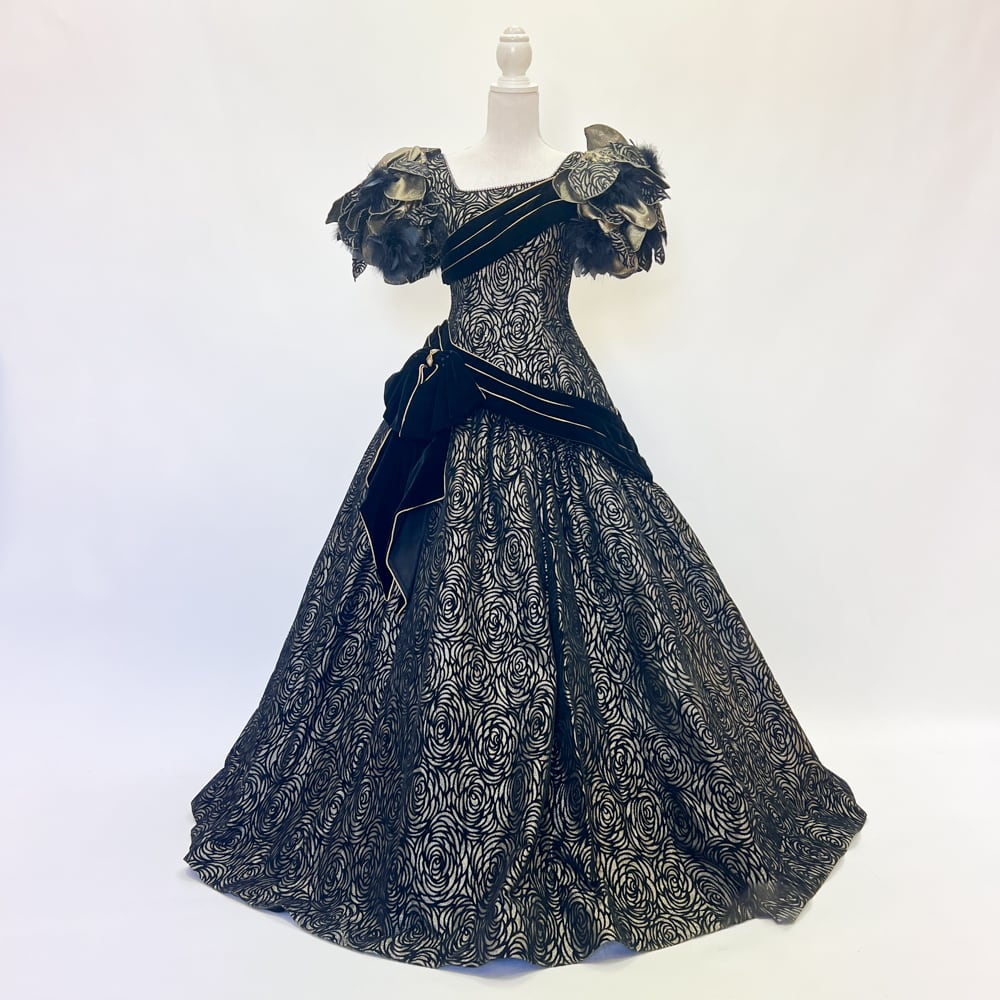 中古 カラードレス Aライン 黒 9号 C-321