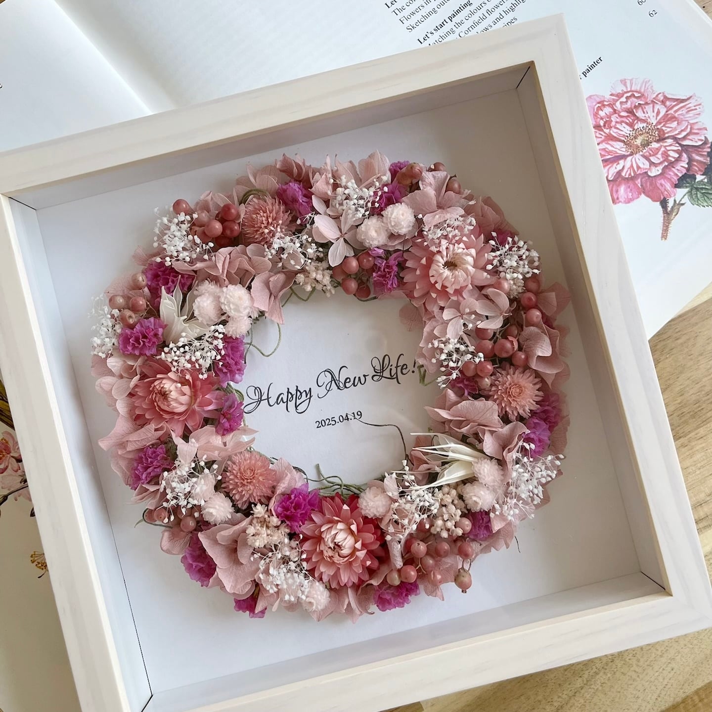 文字入れ・選べるカラー】Mフォトフレームリース | Touchere (トゥ