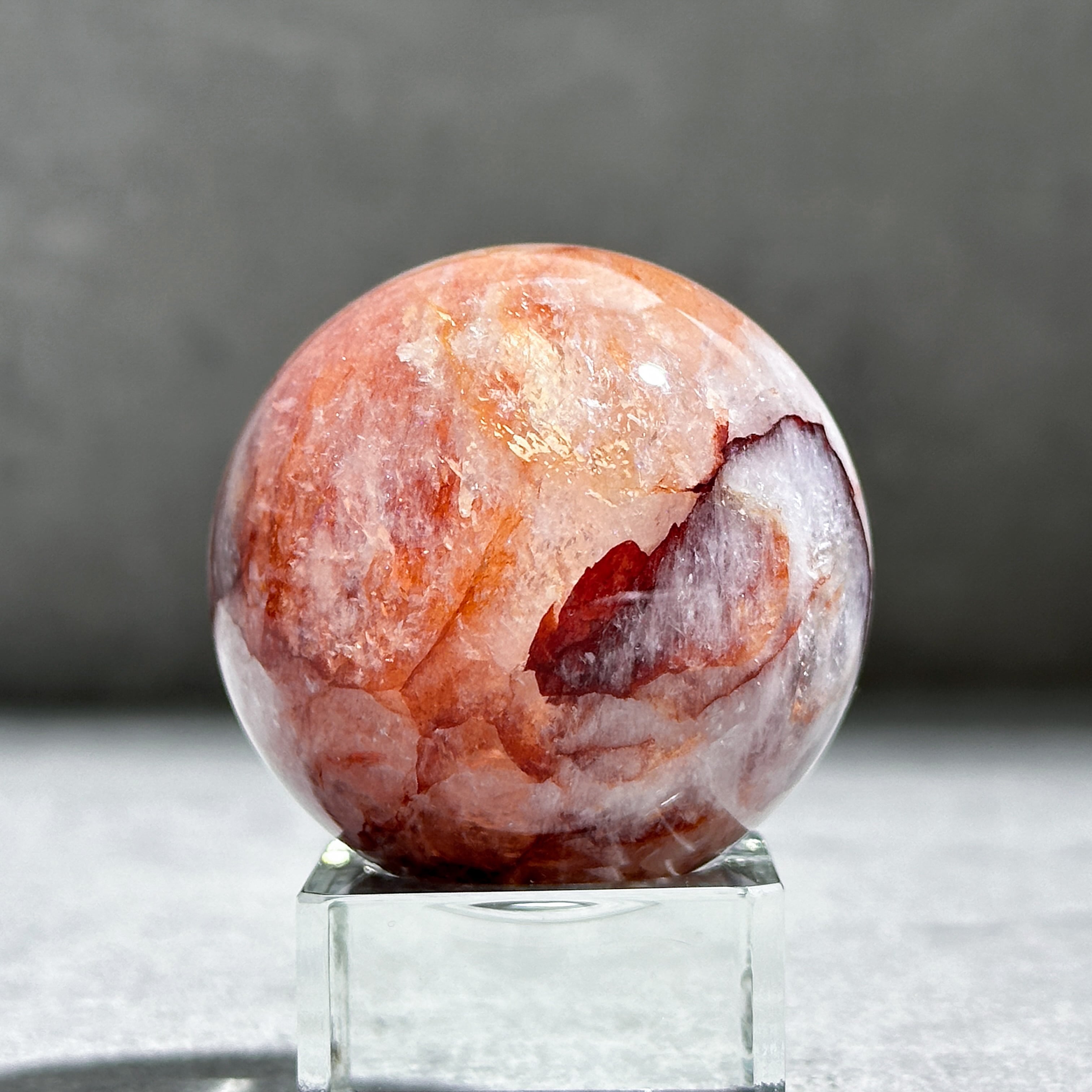 レッドヘマタイトクォーツ スフィア 41◇Red Hematite Quartz◇ 天然石