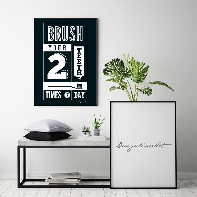 Brush B3ポスター（フレーム入り） | Mam's 医院向け・歯科医院向けの