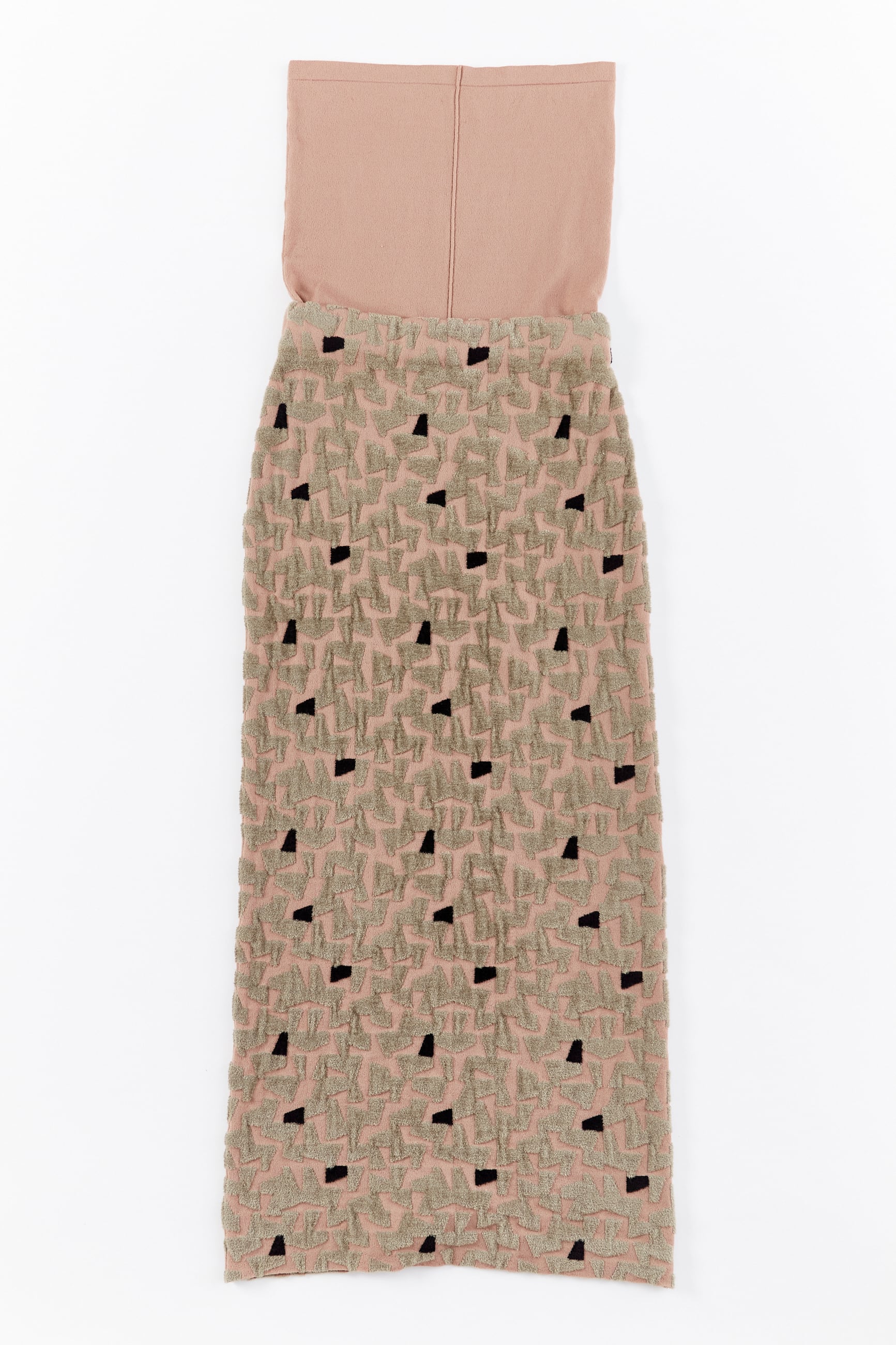 GEOMETRY HIGH WAIST BELT SKIRT	 25AWAC-010 PINK