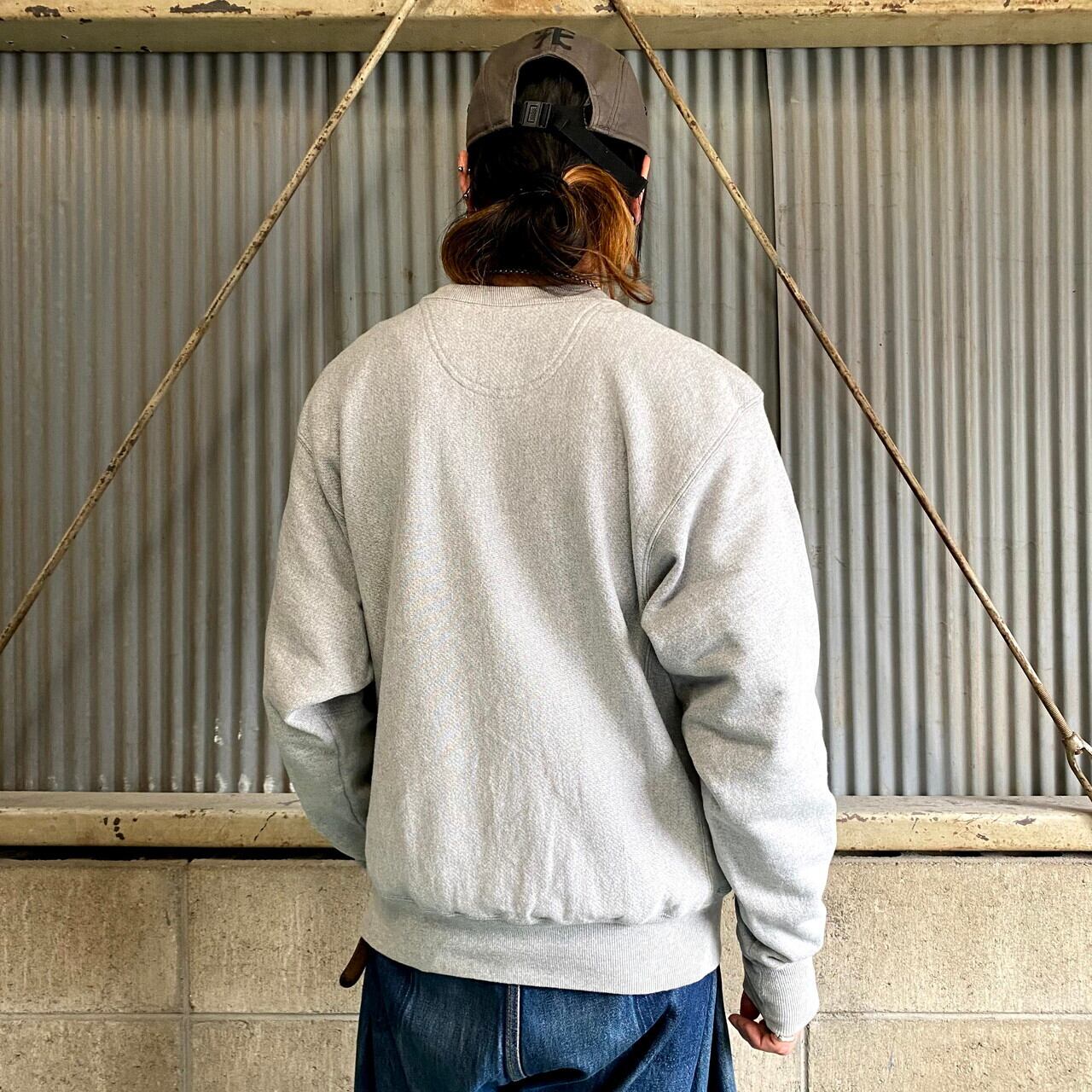 チャンピオン リバースウィーブ 企業ロゴ刺繍 スウェット メンズL相当