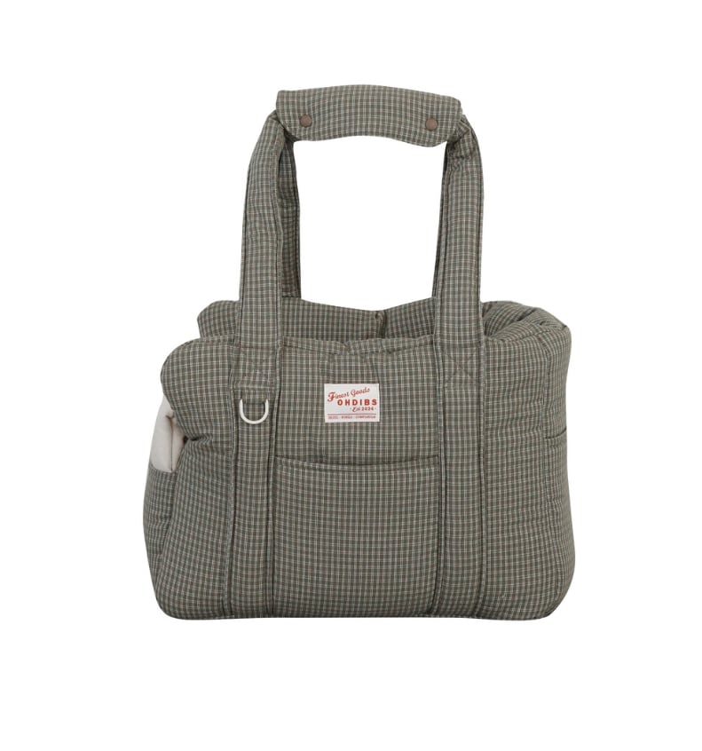 予約【OHDIBS】DAY CARRY BAG (khaki check)