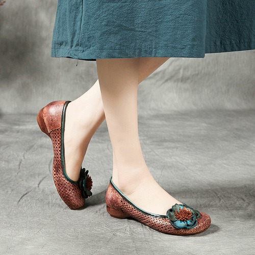 シングルスプリングサマーFlowerデザイン カジュアルカラー 靴 シューズ 春物 夏物 フラワーデザイン Yiranxuaディースワード34717277691