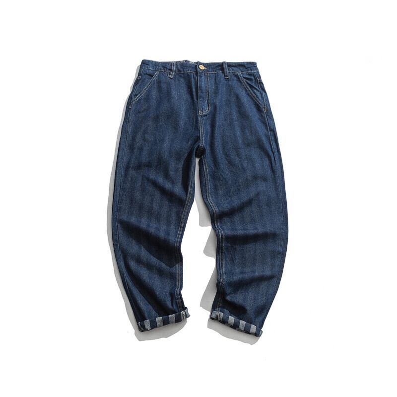 【新作】【送料無料】 Yidao Vintage Spring ese Trend Striped Workwear Jeans Boys Loose and Wild Straight Pants スプリング 春物 ストライプ ビンテージ hip6-161160306696414