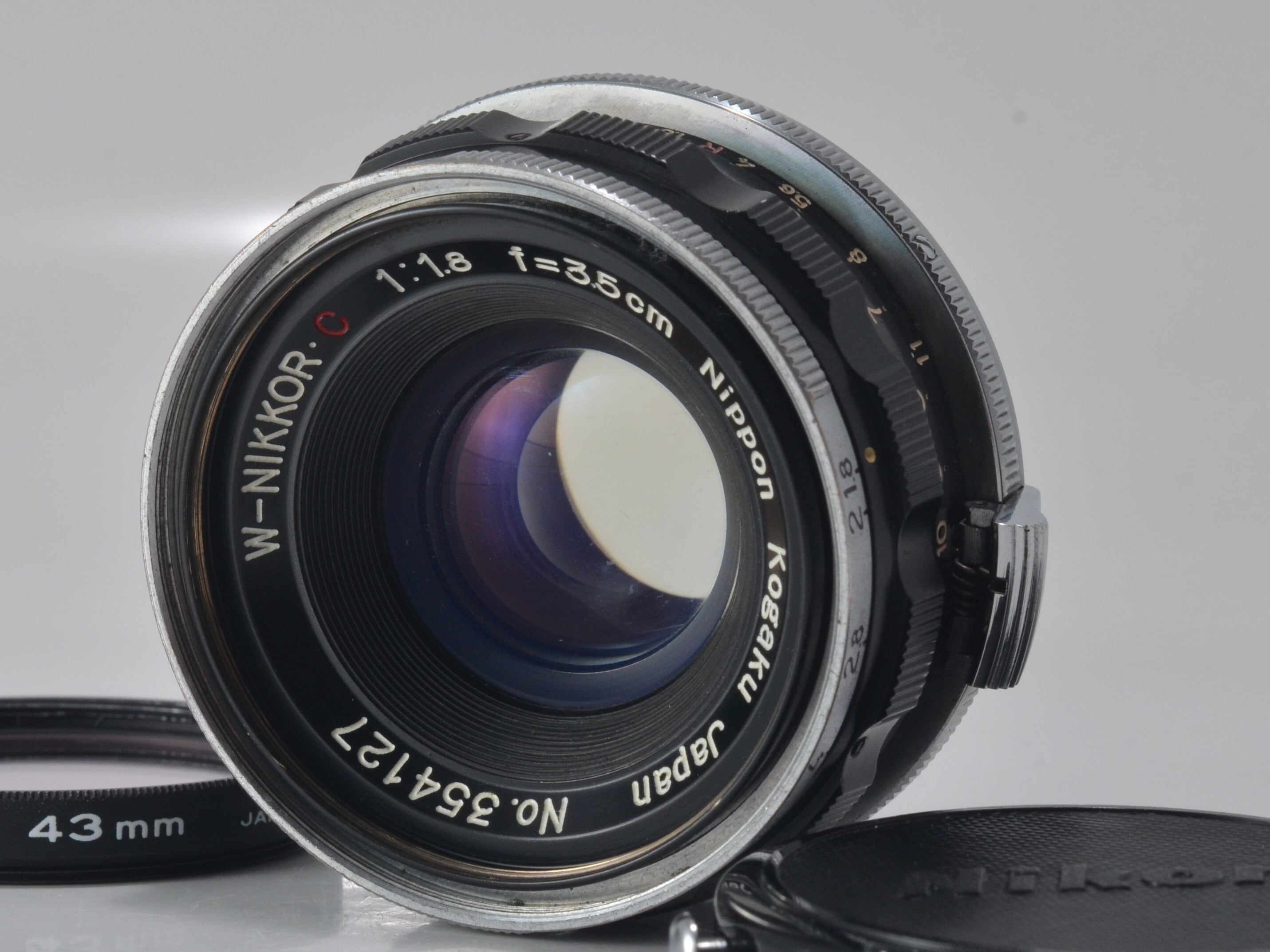 Nikon W-NIKKOR C 3.5cm F1.8 feet表記 ニコンSマウント 整備済 Nikon W-NIKKOR C 3.5cm F1.8 feet表記 ニコンSマウント 整備済