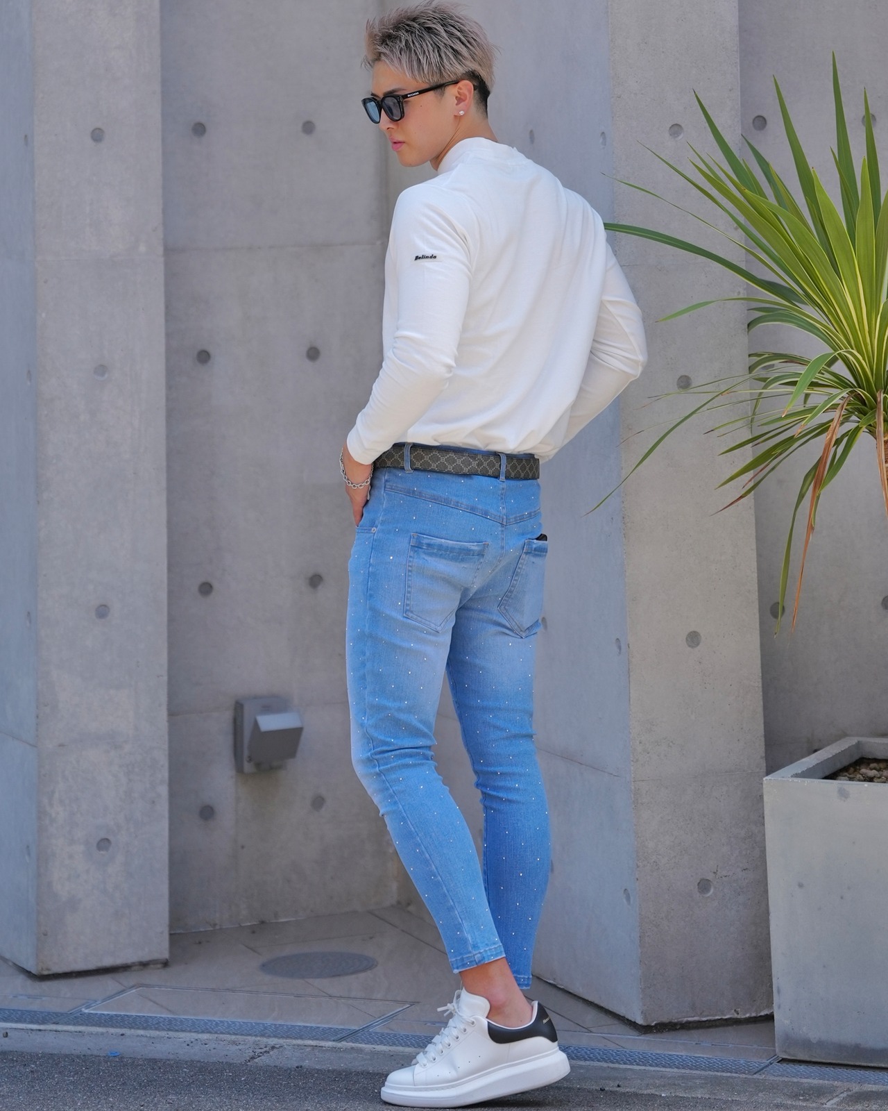 MOCK NECK PULL OVER【BEL-M-028】