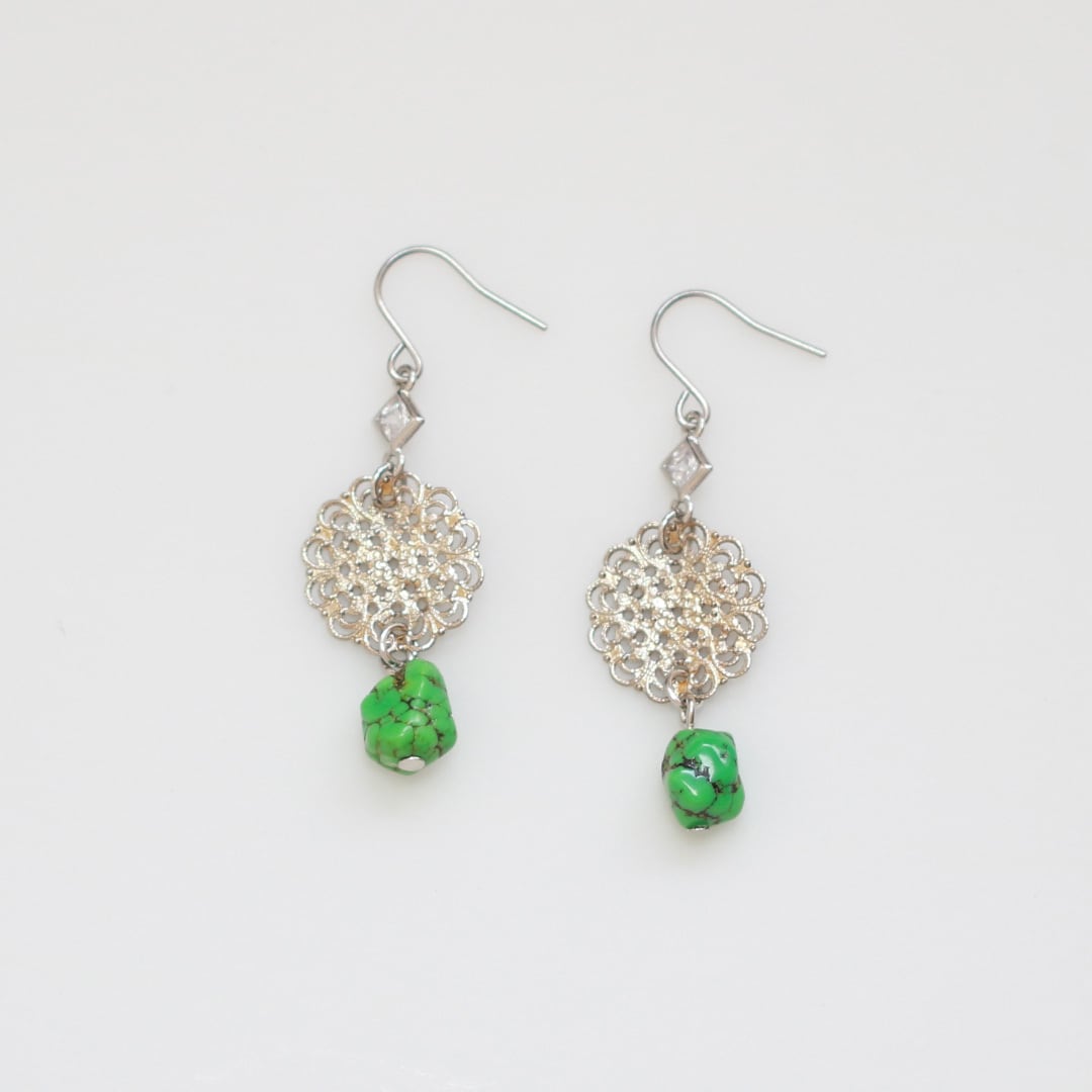 green turquoise ピアス＆イヤリング mm1256 | 【MeiNu（メイニュウ