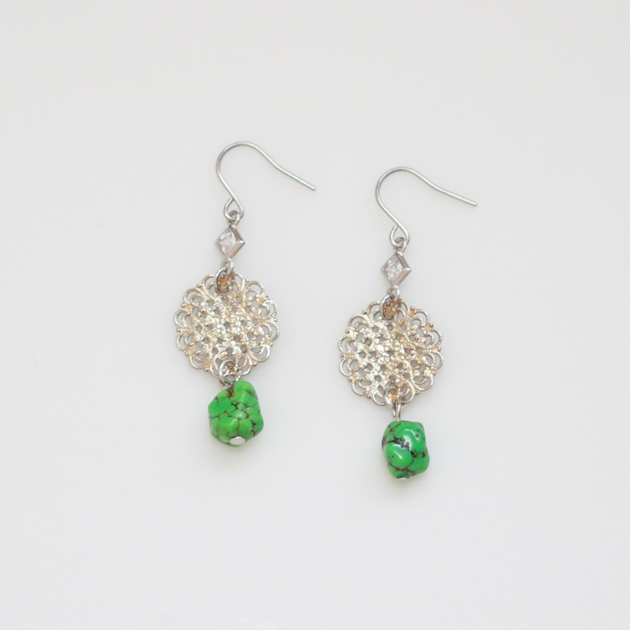 green turquoise ピアス＆イヤリング mm1256