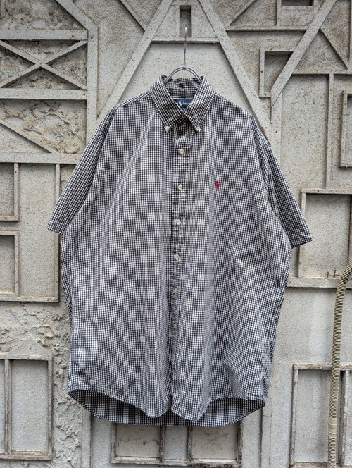 "RALPH LAUREN" S/S check shirt