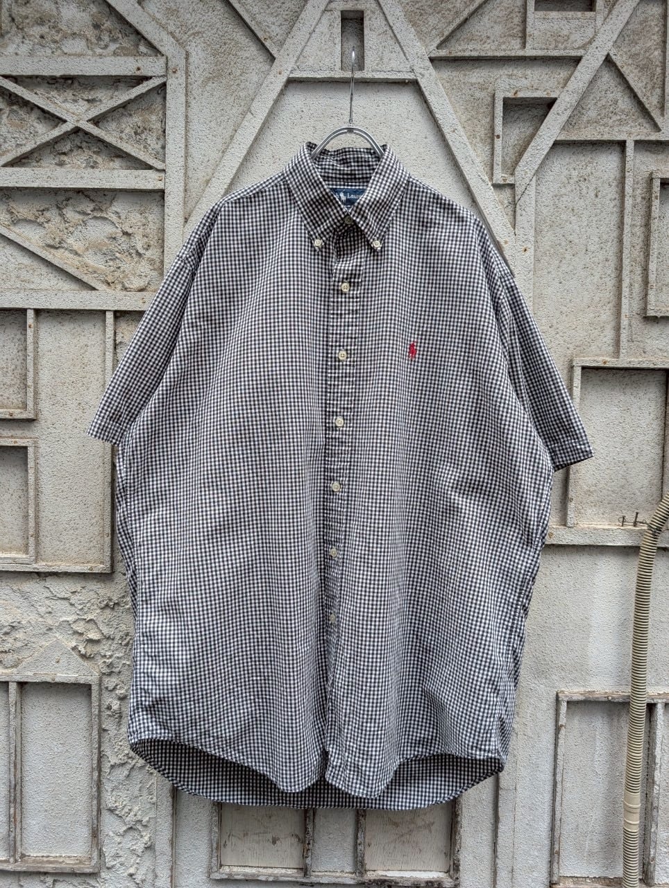 "RALPH LAUREN" S/S check shirt