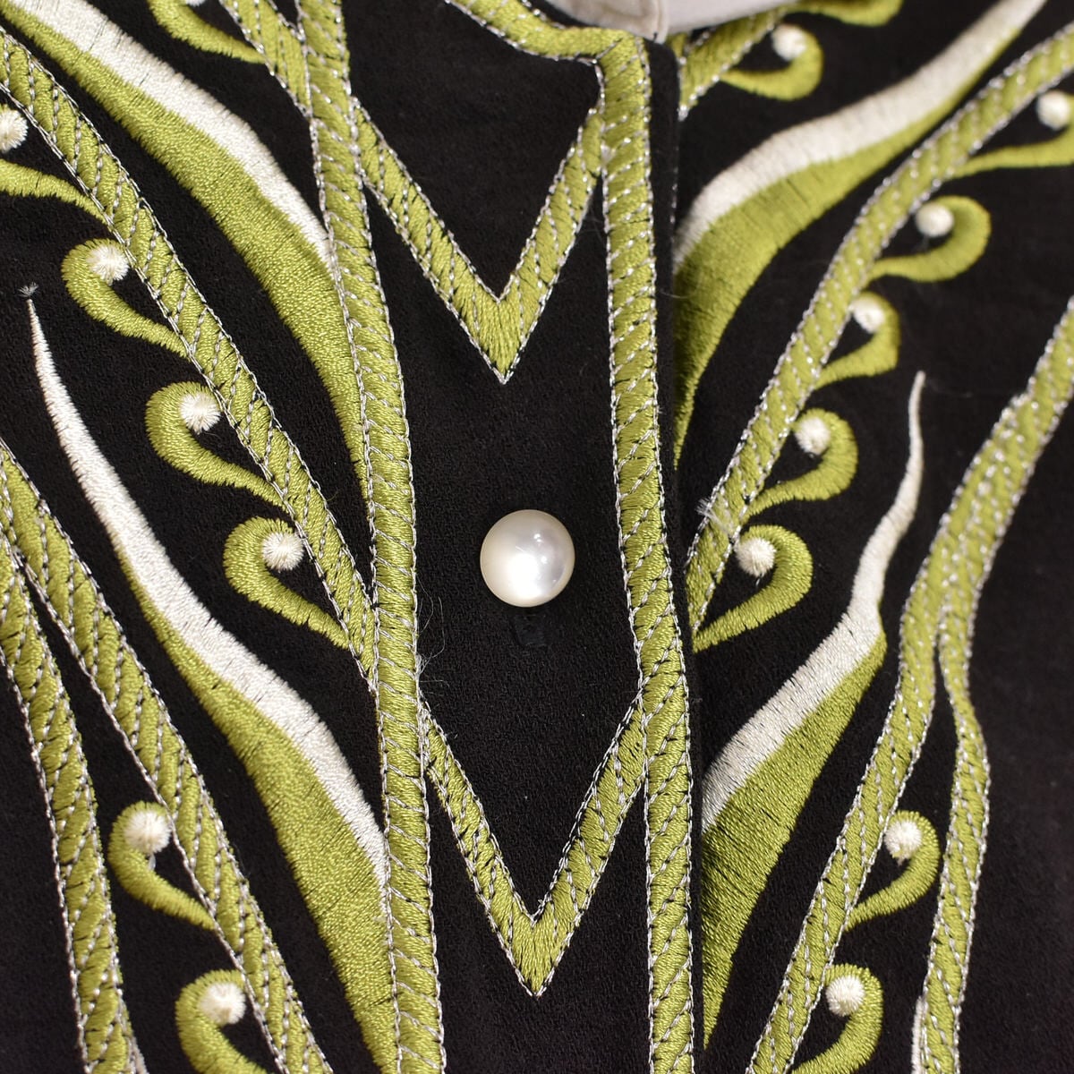 80～90s Bob mackie ボブ・マッキー バロック様式調 デザインシャツ