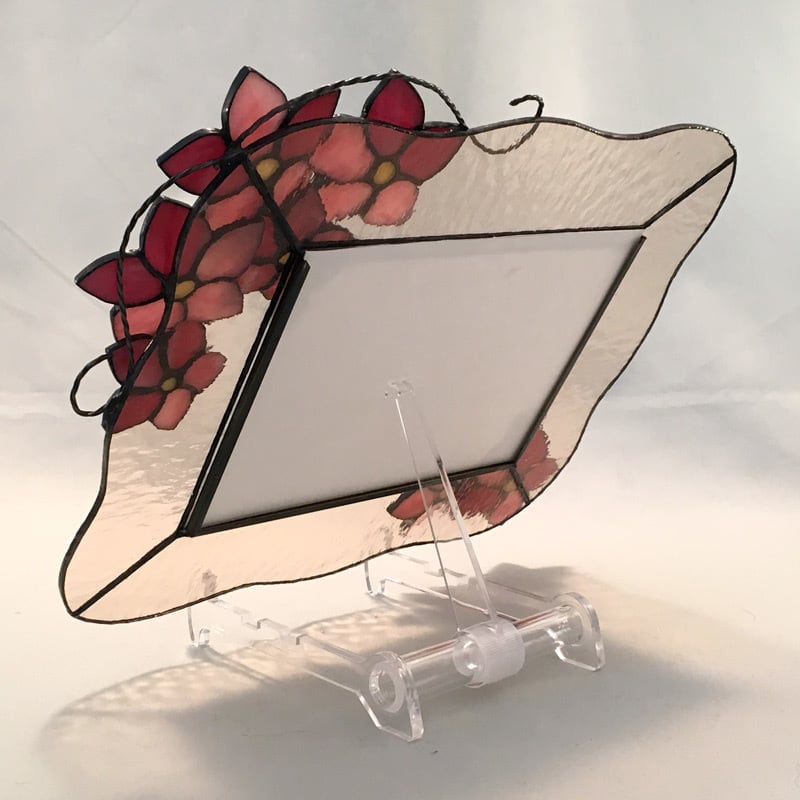 オーダー受付】お花のフォトフレーム YY | ステンドグラス工房かわもと