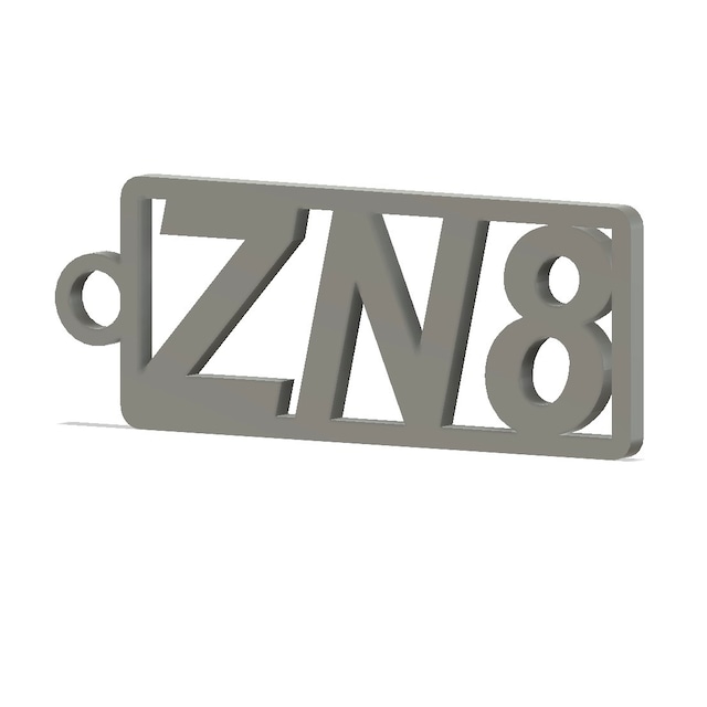 チタンキーホルダー ZN8 ヘアライン加工 チタンゴールド/チタンバイオレット/チタンブルー/チタングリーン