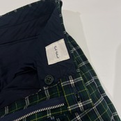 Karl Helmut カールヘルム チェック柄 ツータック スラックスパンツ サイズ XL /グリーン×イエロー×ネイビー×ブラック×ホワイト