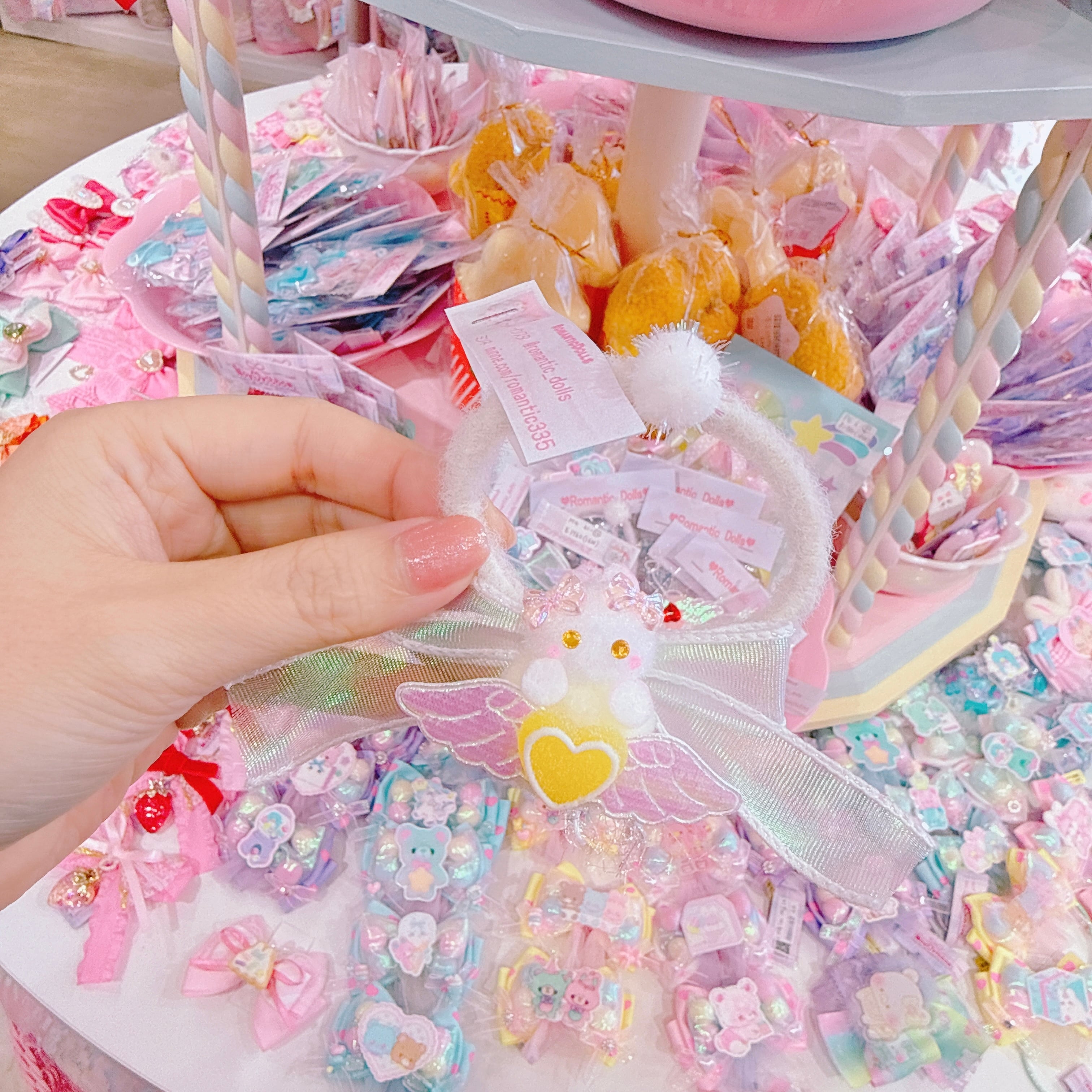 【M4】61-10うさぎマスコットヘアゴム