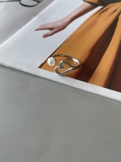 ハートパールオープンリング