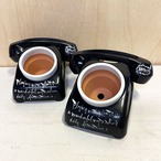 【リメイク古道具】黒電話プランター