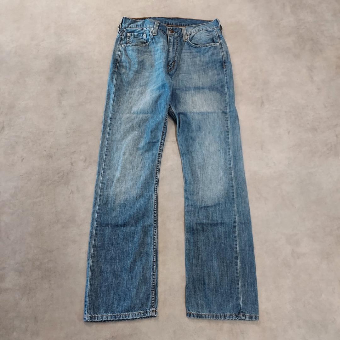リーバイス527 Levis W30 フレアデニム ブーツ 青 古着 21641