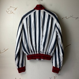 HAIDER ACKERMANN stripe pattern silk bomber jacket | NOIR ONLINE 