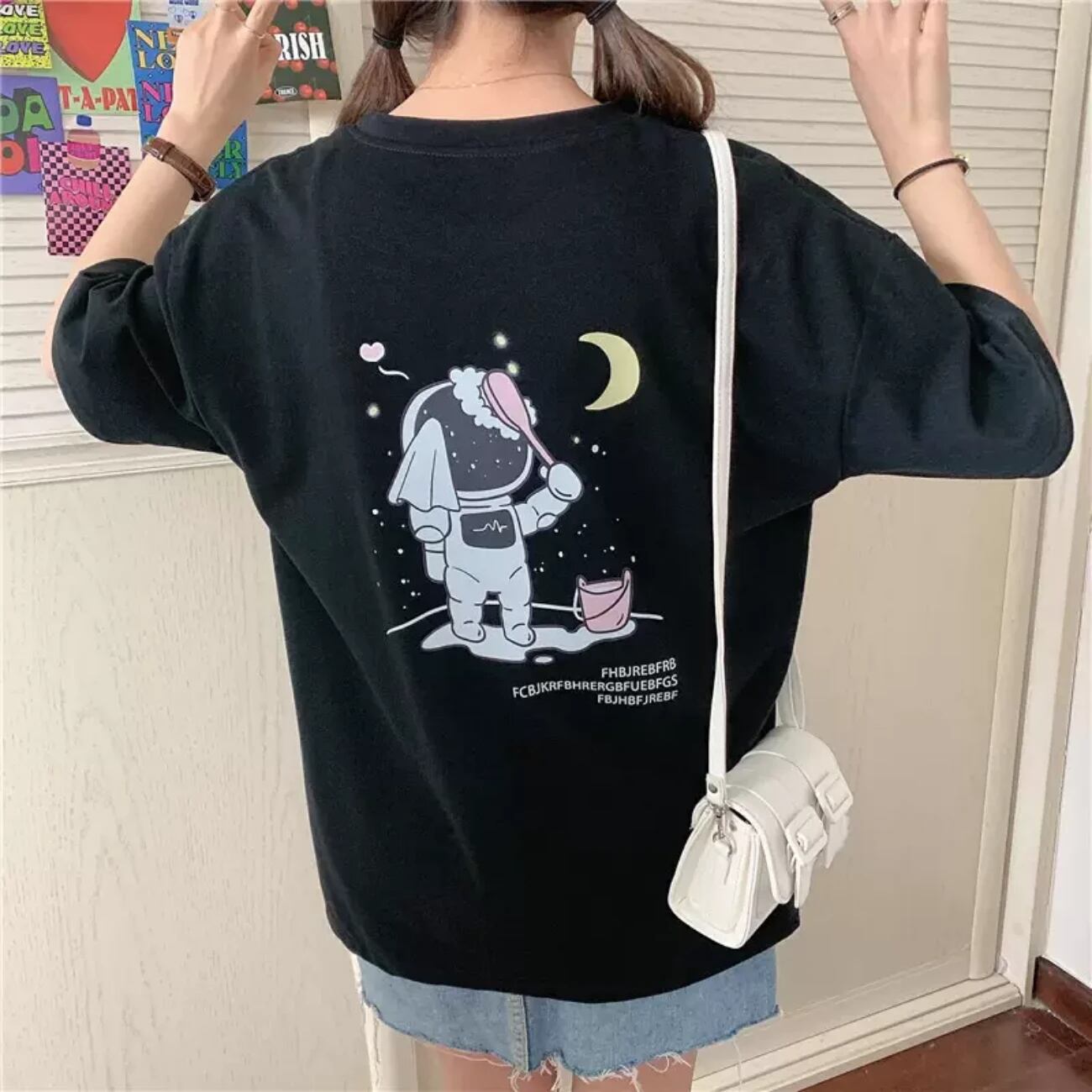 ゆるかわ宇宙飛行士 オーバーサイズtシャツ Space Products