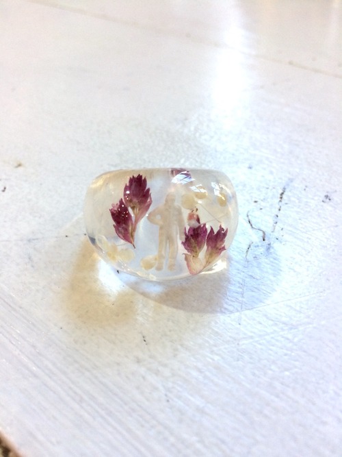 ANREALAGE ACRILIC FLOWER RING 15号