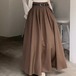 3色／タックフレアマキシスカート ・75716