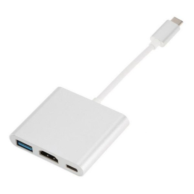 Type-C HDMI 変換アダプター 4K USB3.0 PD充電 3in1 USB-C HDMI変換 Switch MacBook iPad Pro Android対応 IF-USBCTOMUTI