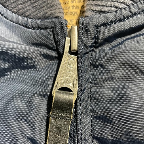 00s- ALPHA INDUSTRIES MA-1 リバーシブル オレンジライナー ジップ引手ロゴ刻印 スナップボタンロゴ刻印 無地 製 L jacket 詳細写真11