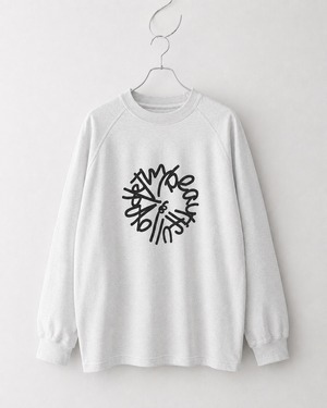 my beautiful landlet SUPIMA COTTON OVERSIZE T-SHIRT LIGHT GREY