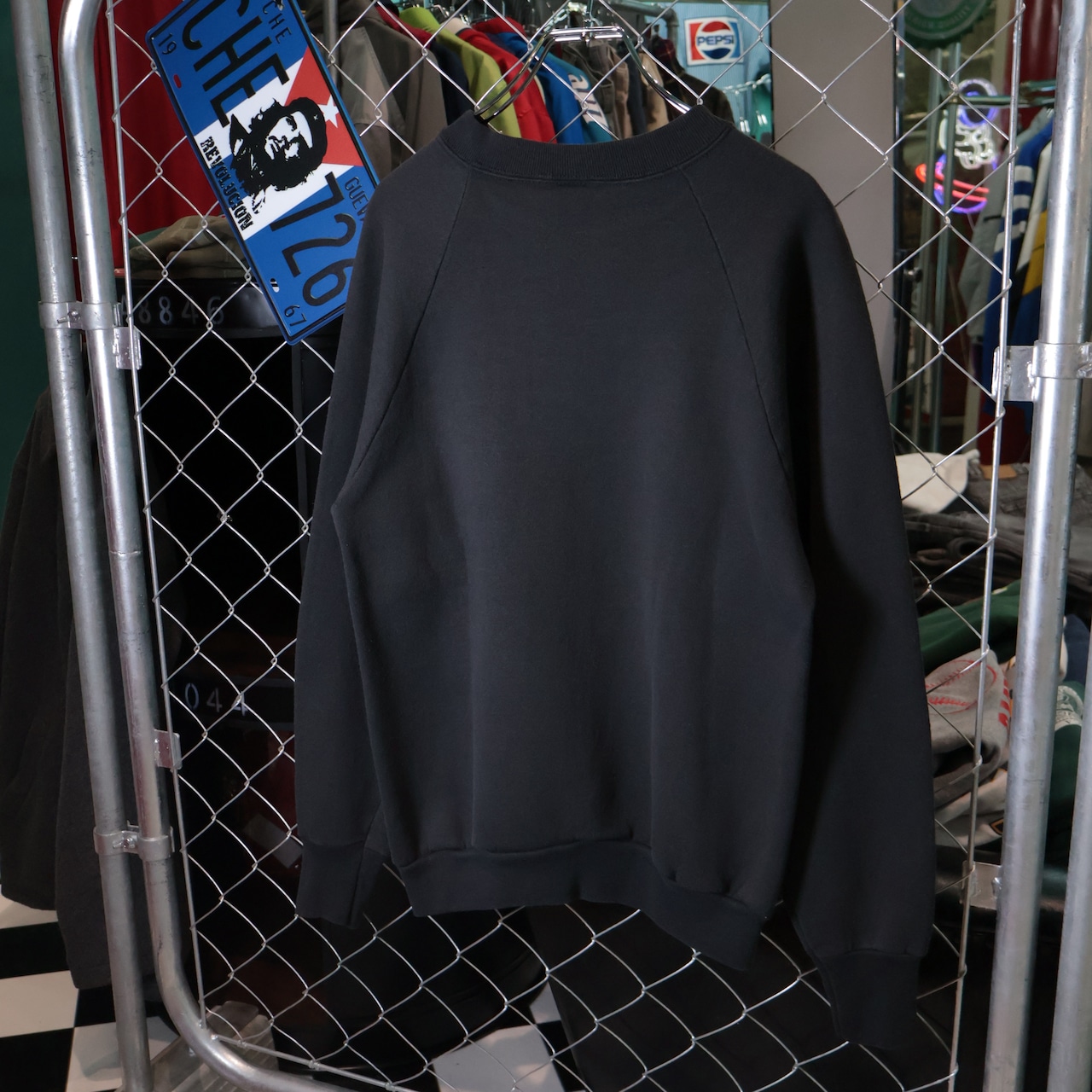 80s USA FRUIT OF THE LOOM Black Sweat