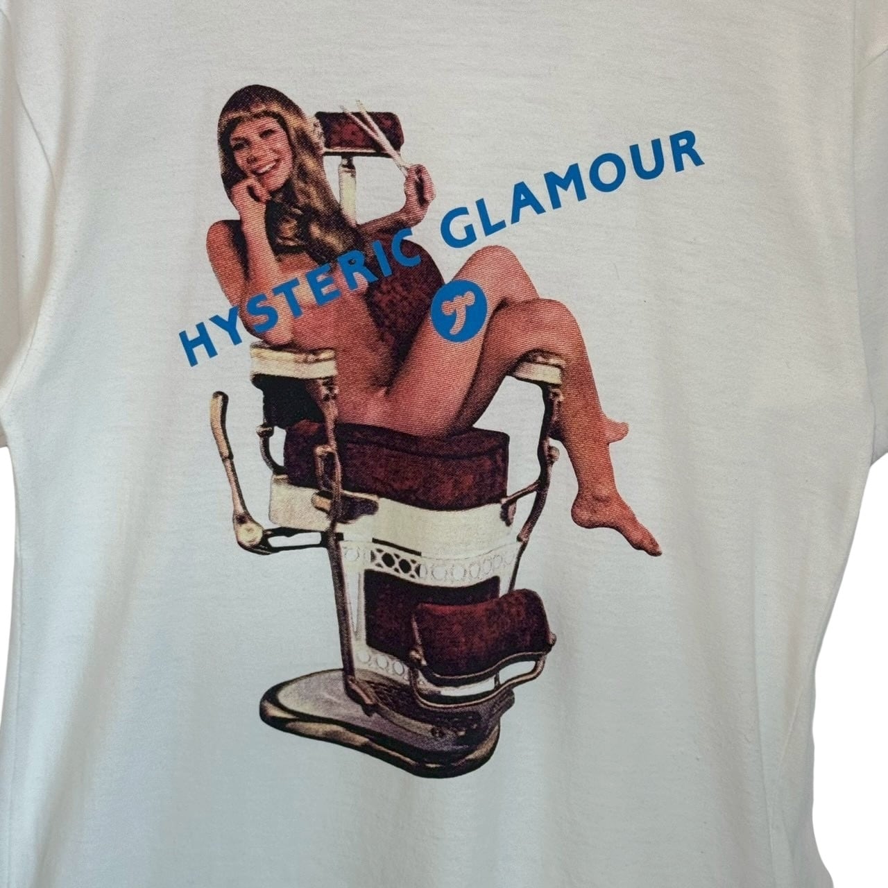 HISTERIC GLAMOUR ヒステリックグラマー リンガーTシャツ センターロゴ