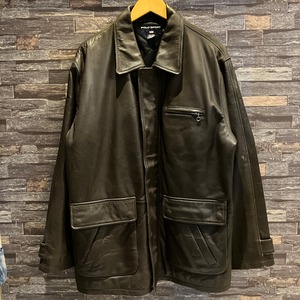 POLO SPORT LEATHER COVERALL BROWN 1990'S OLD