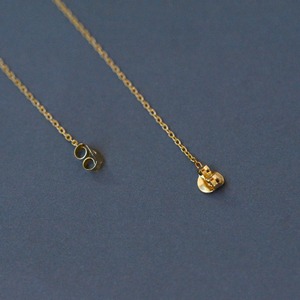 vertical-long  ピアス ゴールド