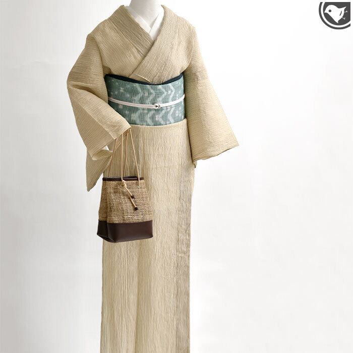 名古屋帯](夏/単衣)西陣織 名門 渡文 謹製 手織り 真綿紗 八寸帯 正絹  