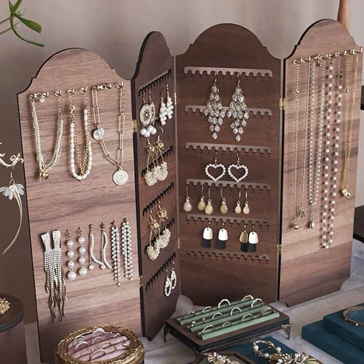 4face natural accessory display stand 4面ナチュラルアクセサリーピアスディスプレイスタンド