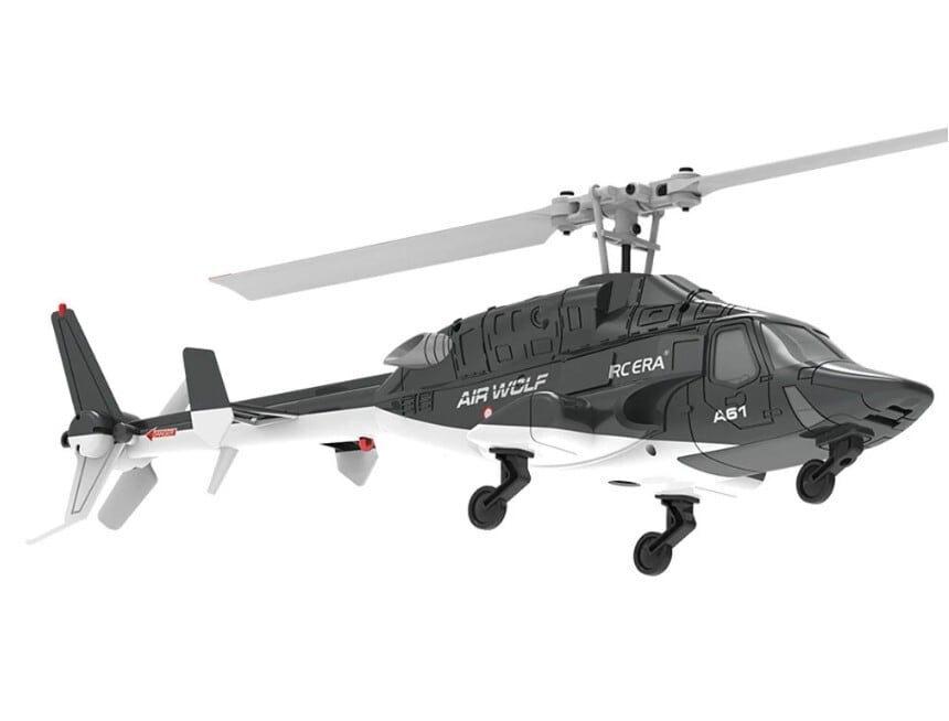 ◇RCERA A61 Mini AirWolf 重量55g カラータイプ(白/黒）プロポ技適