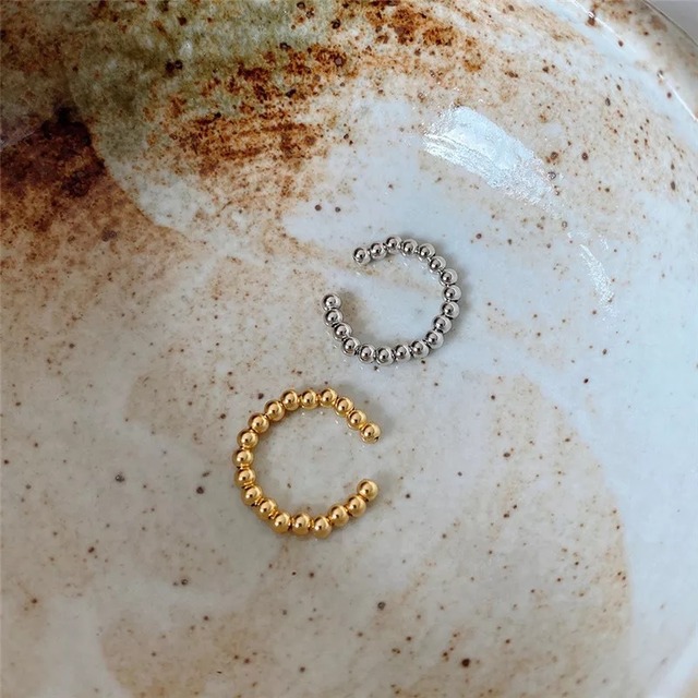 S925 ball beads ring (R195)