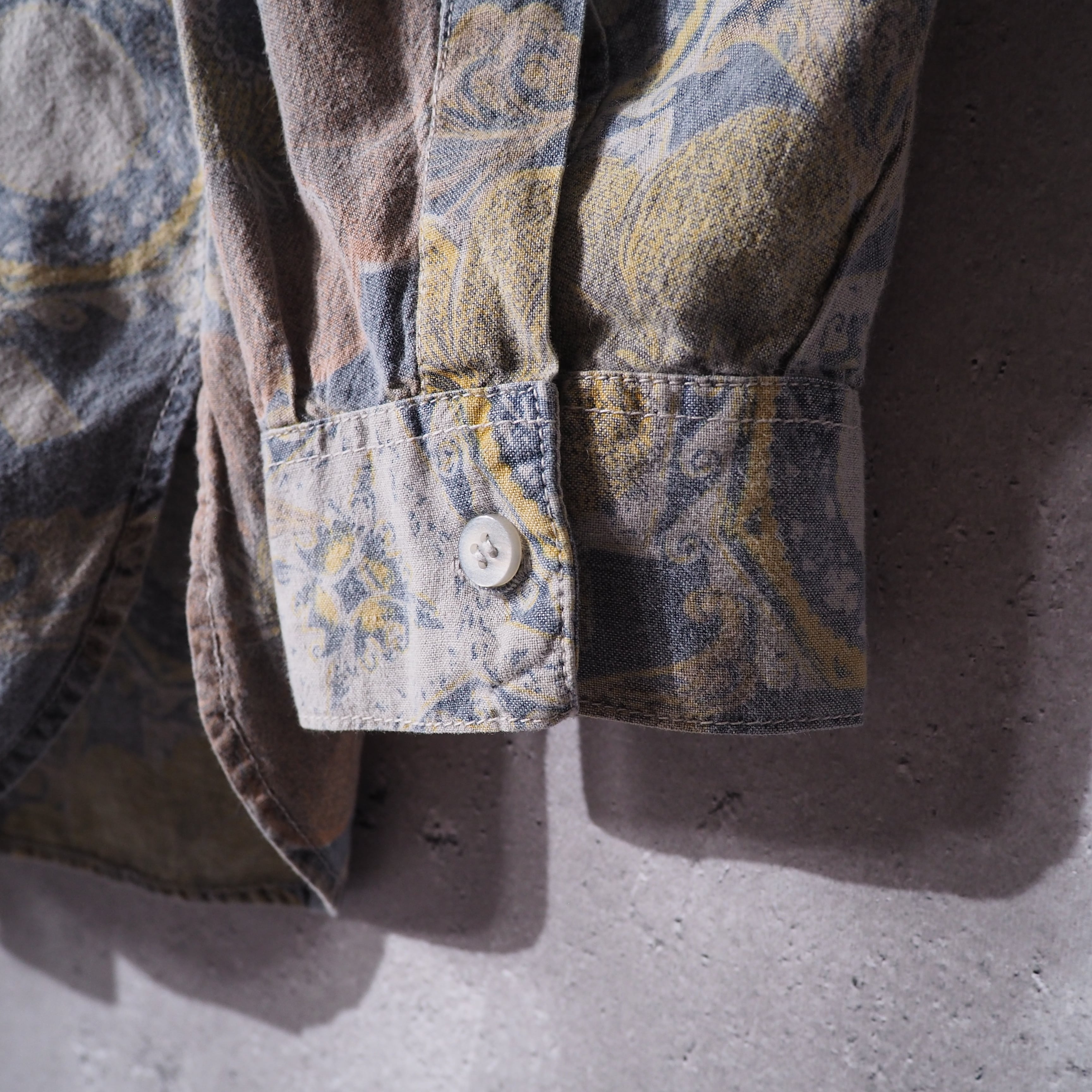 1980s ” 蜃気楼 - Mirage ” Beautiful luxury pattern vintage loose shirt