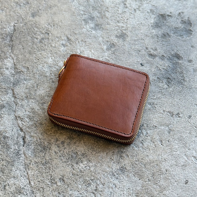 【限定商品】ビルフォールド ラウンドジップ ラティーゴ(ブラウン)