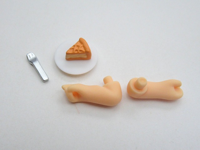 再入荷【1836】 孤爪研磨 セカンドユニフォームVer. 小物パーツ アップルパイとフォーク　ねんどろいど